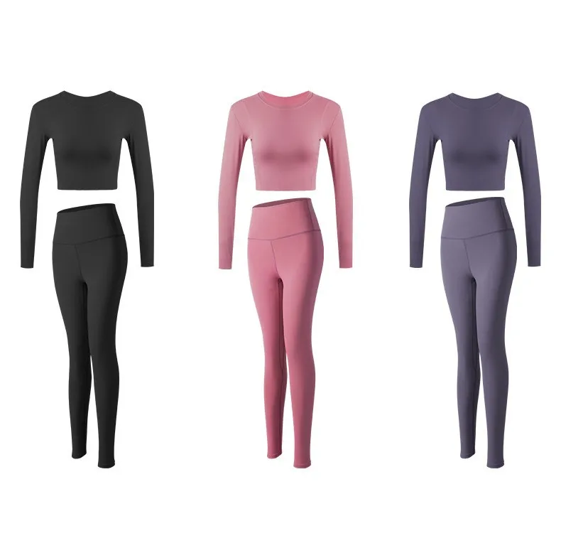 

Летний бесшовный комплект для йоги, женская одежда для тренажерного зала и фитнеса, женские леггинсы для тренировок и топ, костюм для йоги, т...