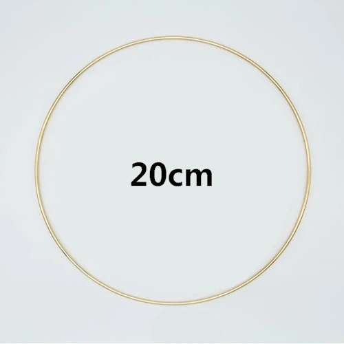 Metal 20cm Натуральные зубцы из древесины бусины деревянное кольцо Stic Dreamcatcherk Дети Diy Деревянный аксессуар для изготовления ювелирных изделий макраме аксессуары - Цвет: Metal 20cm