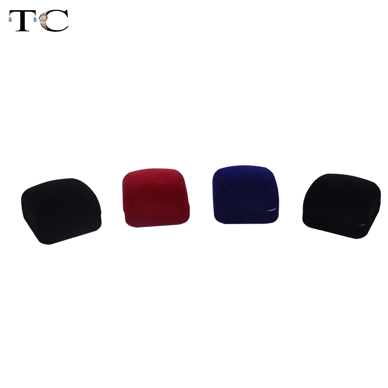 Обручение бархатное кольцо коробка ювелирных изделий дисплей серьги чехол для