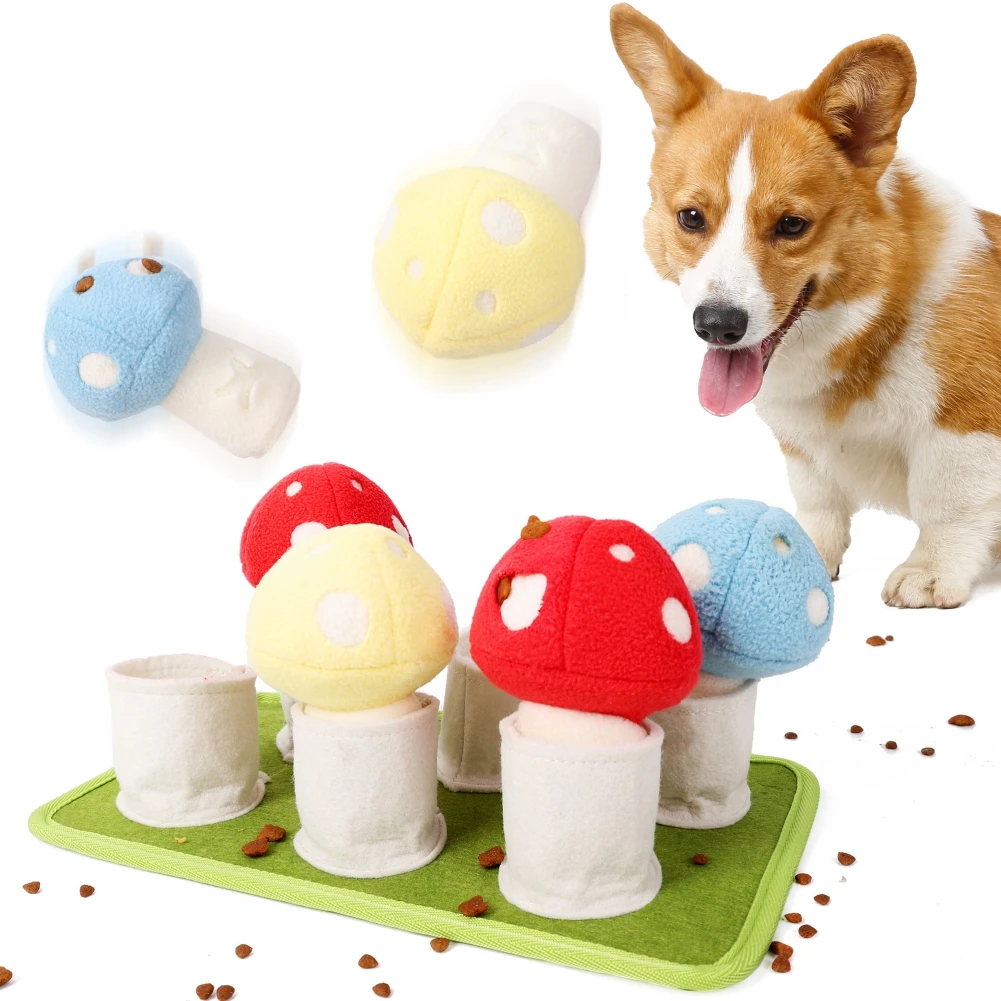 

Dog Snuffle Mat Puzzle Toys Increase IQ Slow Dispensing Feeder Pet Cat Puppy Training Games Feeding Food Intelligence Toy New