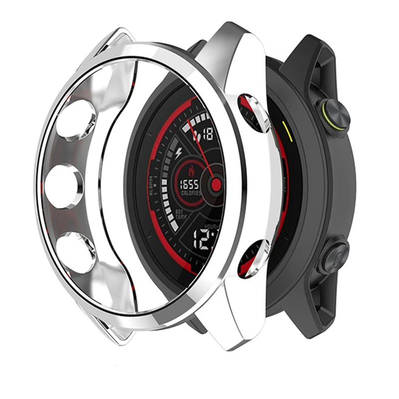 

KARRBIN Ultra Thin Electroplate TPU Protective Case for Garmin Forerunner 745 Watch High Quality Cover Protector Bumper Frame