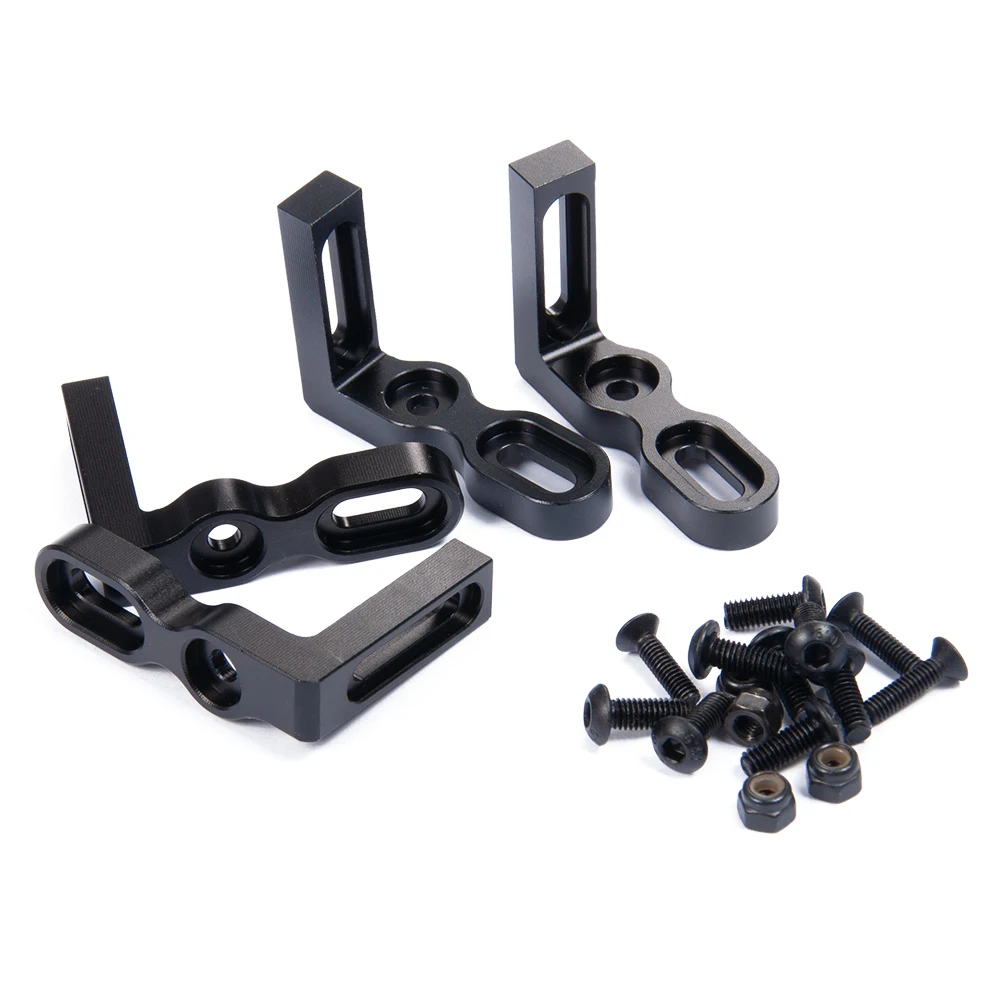 

2 Pcs 1/10 RC Crawler Car Update Parts Black Metal Non-slip Pedal Side for TRX-4