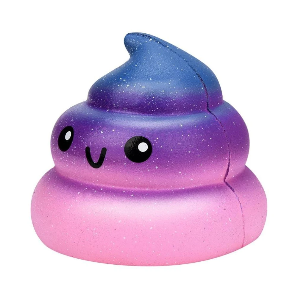 

Slow Rising Toy Galaxy Poo Shape Fun Soft Convenient Interesting Relax Durable Squeeze Stress Reliever for Kid Adult