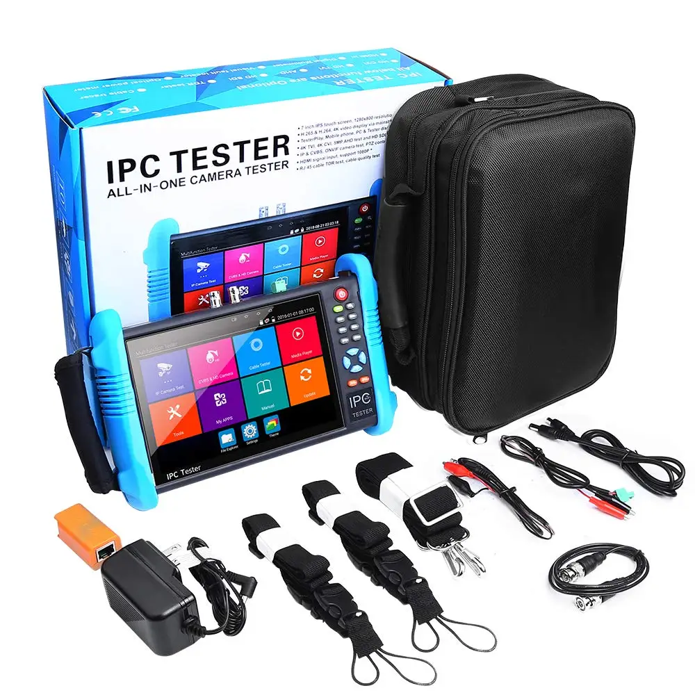 

New 7 Inch IP CCTV Tester Monitor Analog CVBS Camera Tester 4K Video Testing PTZ WIFI POE 12V Output