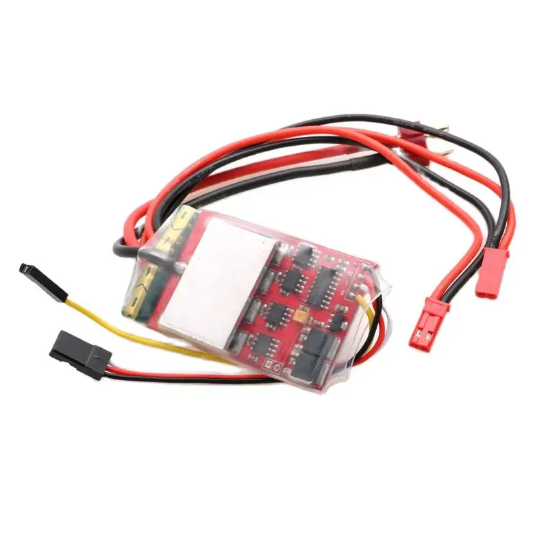 

Dual Way Bidirectional 20Ax2 Brushed ESC 380 Motor 2S 3S Lipo Differential Speed Controller w 5V 3A BEC for RC Tank Boat Car