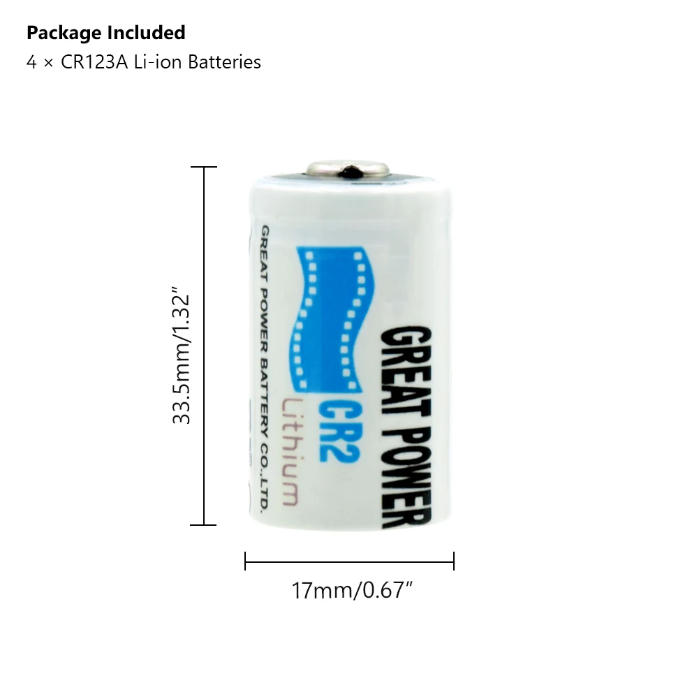 Фото YCDC 4 3V CR123A литиевая батарея 1300mAh CR123 CR17335 CR17345 для камеры литий-ионная Первичная YCDC 4 3V CR123A литиевая батарея 1300mAh CR123 CR17335 CR17345 для камеры литий-ионная Первичная