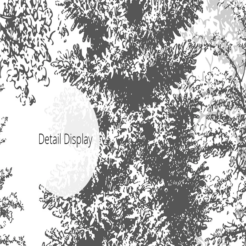 Custom Photo Wallpaper Modern Black And White Sketch Forest 3D Abstract Woods Mural Living Room TV Sofa Bedroom Papel De Parede |