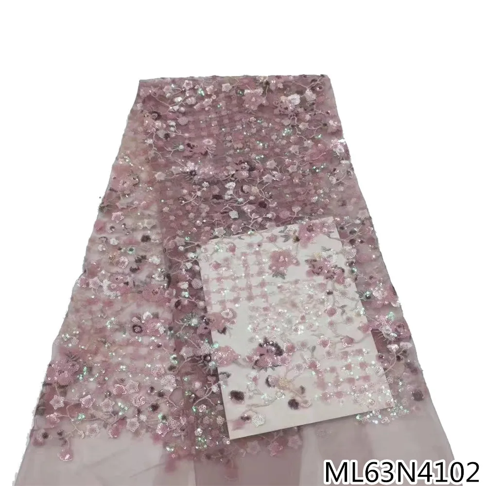 

BEAUTIFICAL african sequins lace tissu for gown dress embroidery net lace tissu sequins french lace ML63N41