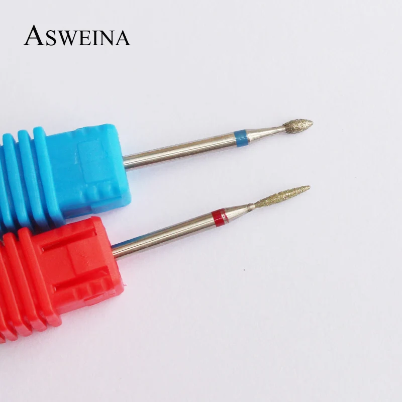 Алмазная дрель ASWEINA 8 типов для дизайна ногтей сверло фрезерования заусенцев