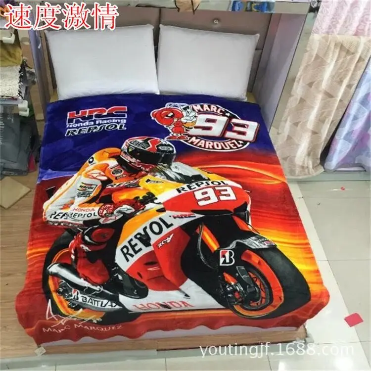 Mototcycle 150*200 см принцесса Человек-паук Флаги дети мультфильм одеяло вельветовое детское Флисовое одеяло s диван кровать самолет путешествия пледы - Цвет: Mototcycle