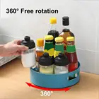 Вращающийся лоток для хранения, плоская пластина, устойчивый вращающийся лоток, нескользящий многоразовый полипропиленовый креативный Кухонный Контейнер для хранения