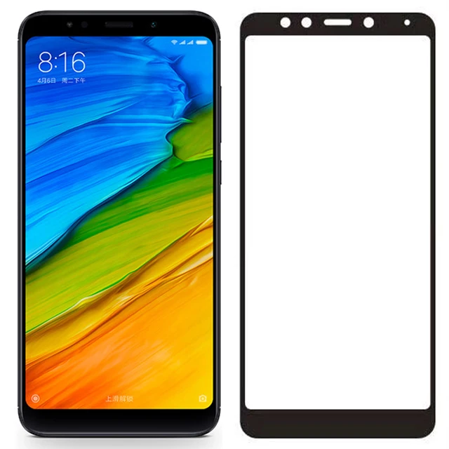 3D закаленное стекло для Xiaomi Redmi 5 Plus полное покрытие 9H Защитная пленка экрана на 99