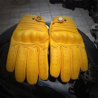 leather touch screen cowhide gloves full finger racing motorbike men women driving gloves