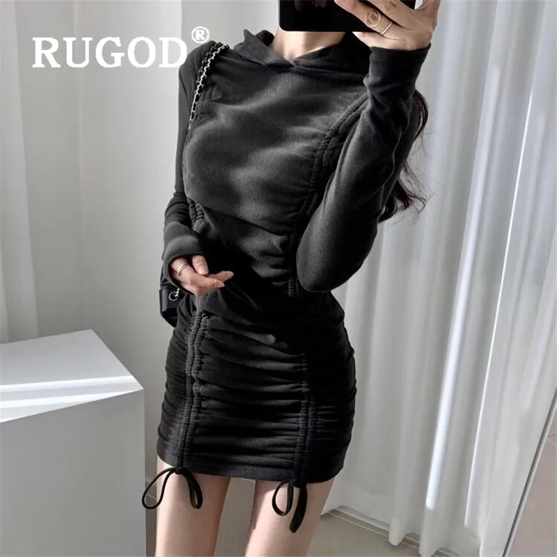 Женское облегающее мини-платье RUGOD вечерние Клубные облегающие платья с