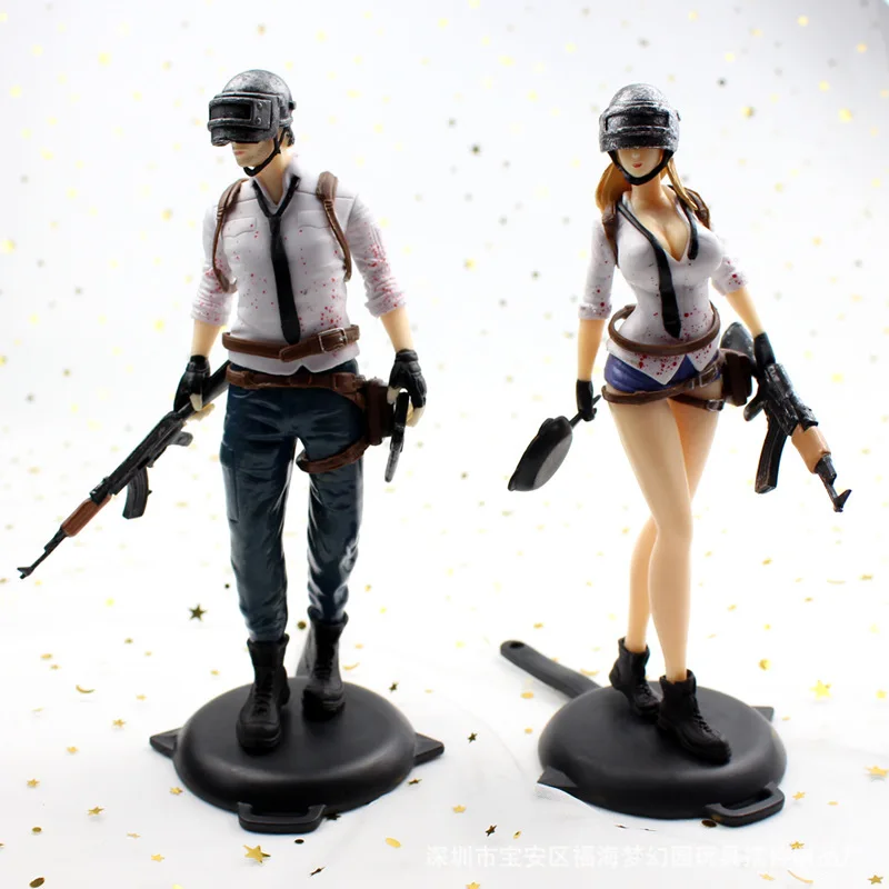 Игра Playerunknown's Battlegrounds PUBG персонаж мужской и женский модель Косплей Фигурки игрушки коллекционный подарок для фаната