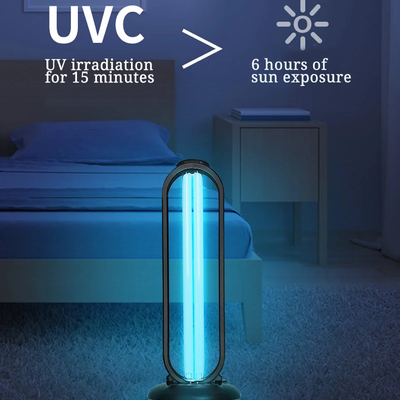 38W UVC лампа для стерилизации 220 В бытовой бактерицидная мобильный озоновый