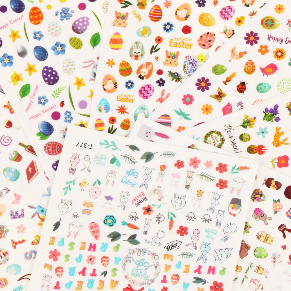 Пасхальный ногтей Стикеры Маникюр для красоты наконечник s самоклеющиеся ухода