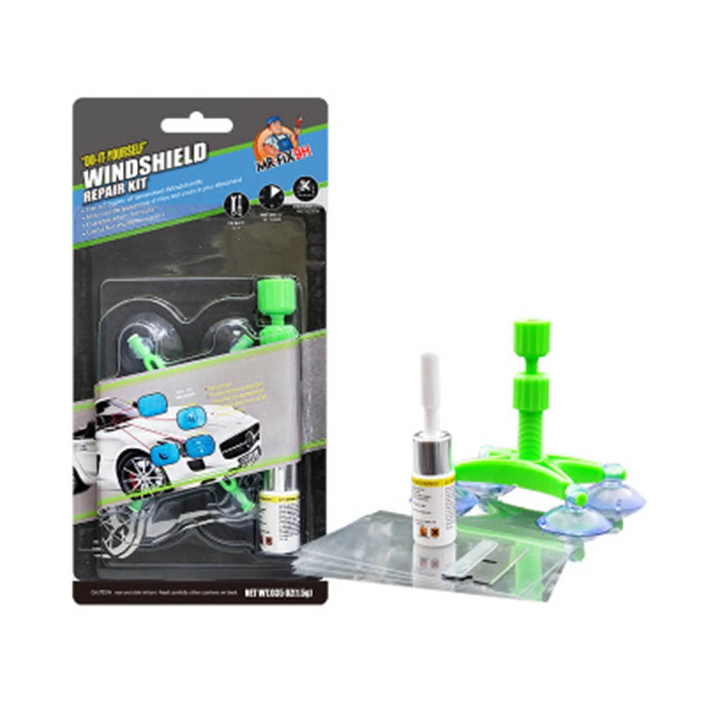 

Scratch Kit Windshield Windscreen Glass Tools Plastic Bracket Fluid 10ML