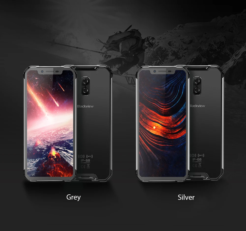 Blackview BV9600 IP68 IP69K прочный водонепроницаемый Helio P70 Global 4G телефон 6,2" Android 9,0 смартфон 4 Гб 64 Гб MT6771T 5580 мАч