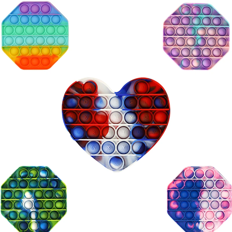 

1pc Cartoon Silicone Fidget Toys Push Bubble Fidget Sensory Toy Autism Needs Reliever Anti Stress Squishy Toys Антистресс