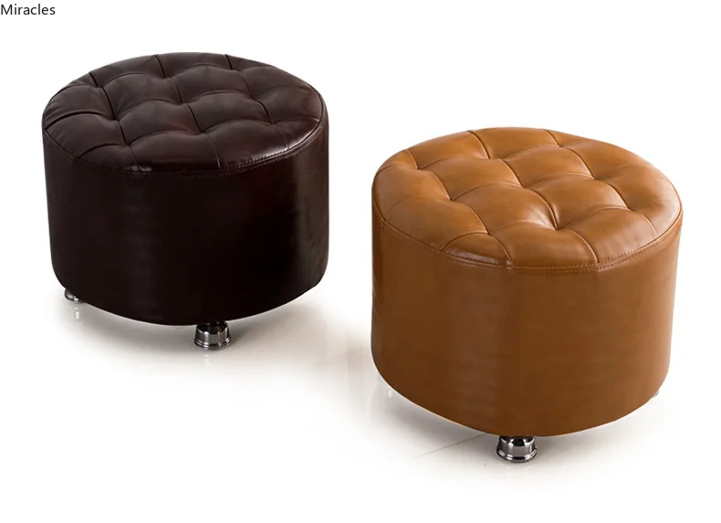 Модный креативный диван круглый табурет скамейка пуфик минималистичный