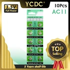 10 шт.упак. AG11 LR721 362 аккумуляторы таблеточного типа SR721 162 ячейки щелочной Батарея 1,55 V для мобильного часо-игрушки пульт дистанционного управления