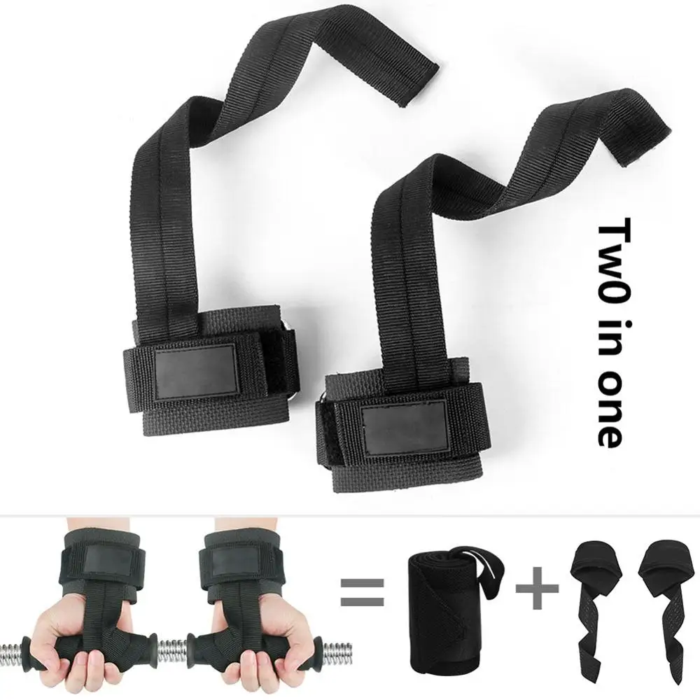 1 пара ручных ручек тренировочный бандаж для запястья тренажерного зала фитнеса