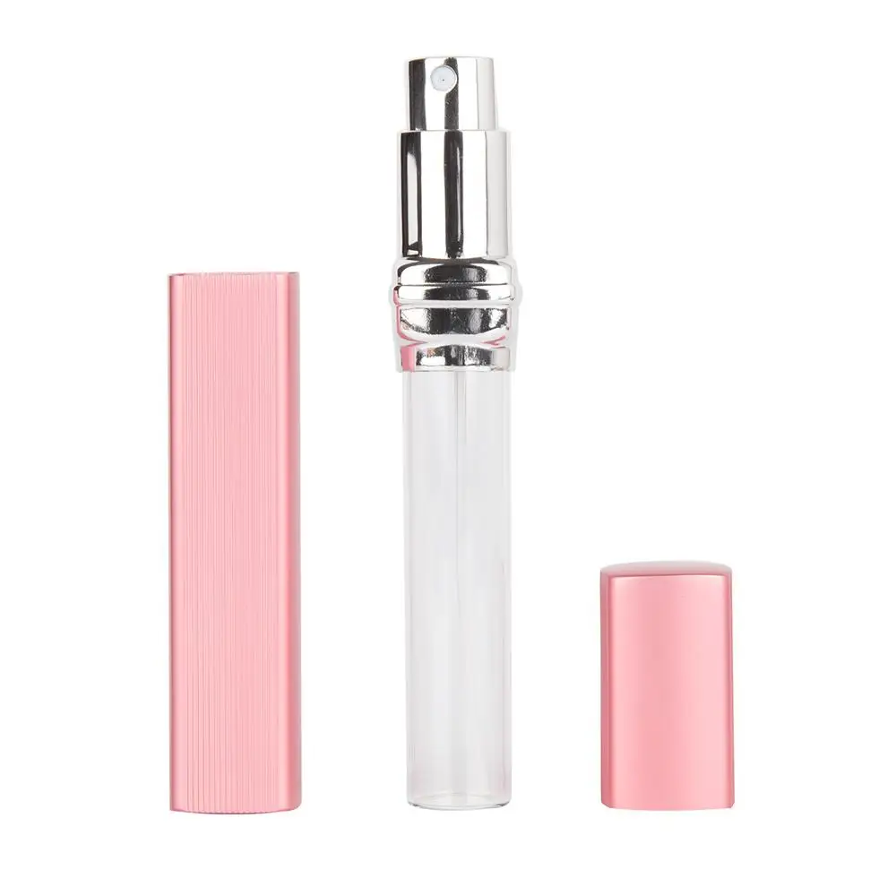 12ml Metal Case Glass Tank Perfume Bottle Aluminum Nozzle Spray Refillable Parfum Cosmetic Container | Красота и здоровье