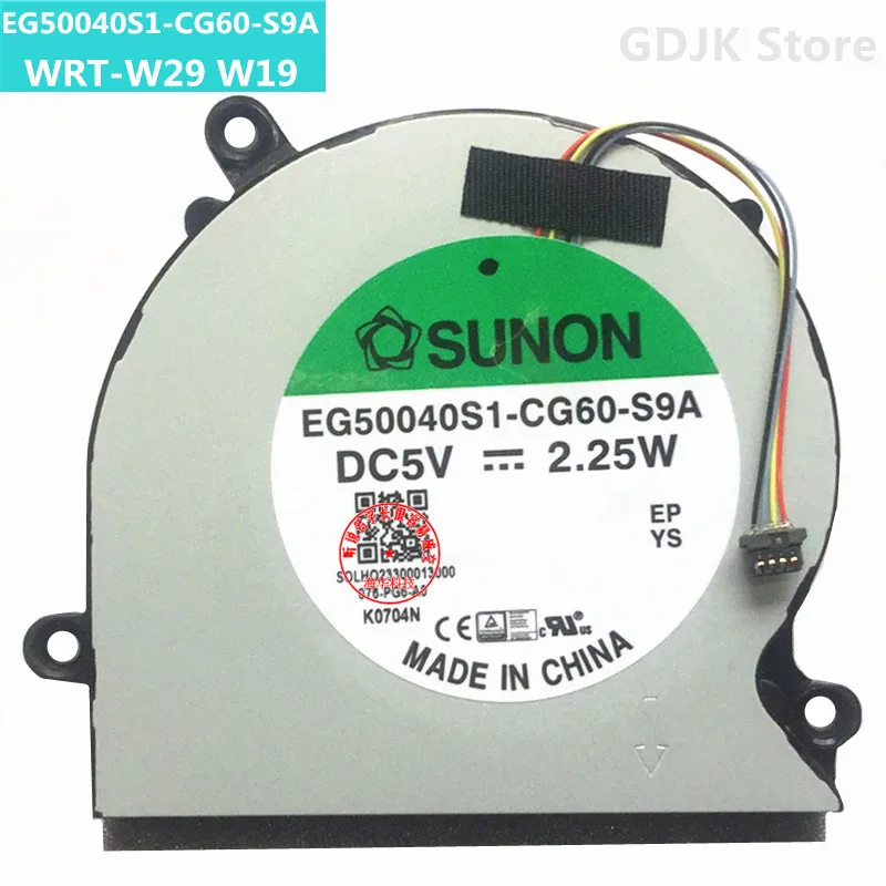 

EG50040S1 CG60 S9A компьютерные вентиляторы для HuaWei Matebook 13 WRT W19 W29 HN-W19R охлаждающий вентилятор ЦП Кулер Радиатор Новый SOLHQ23300013000