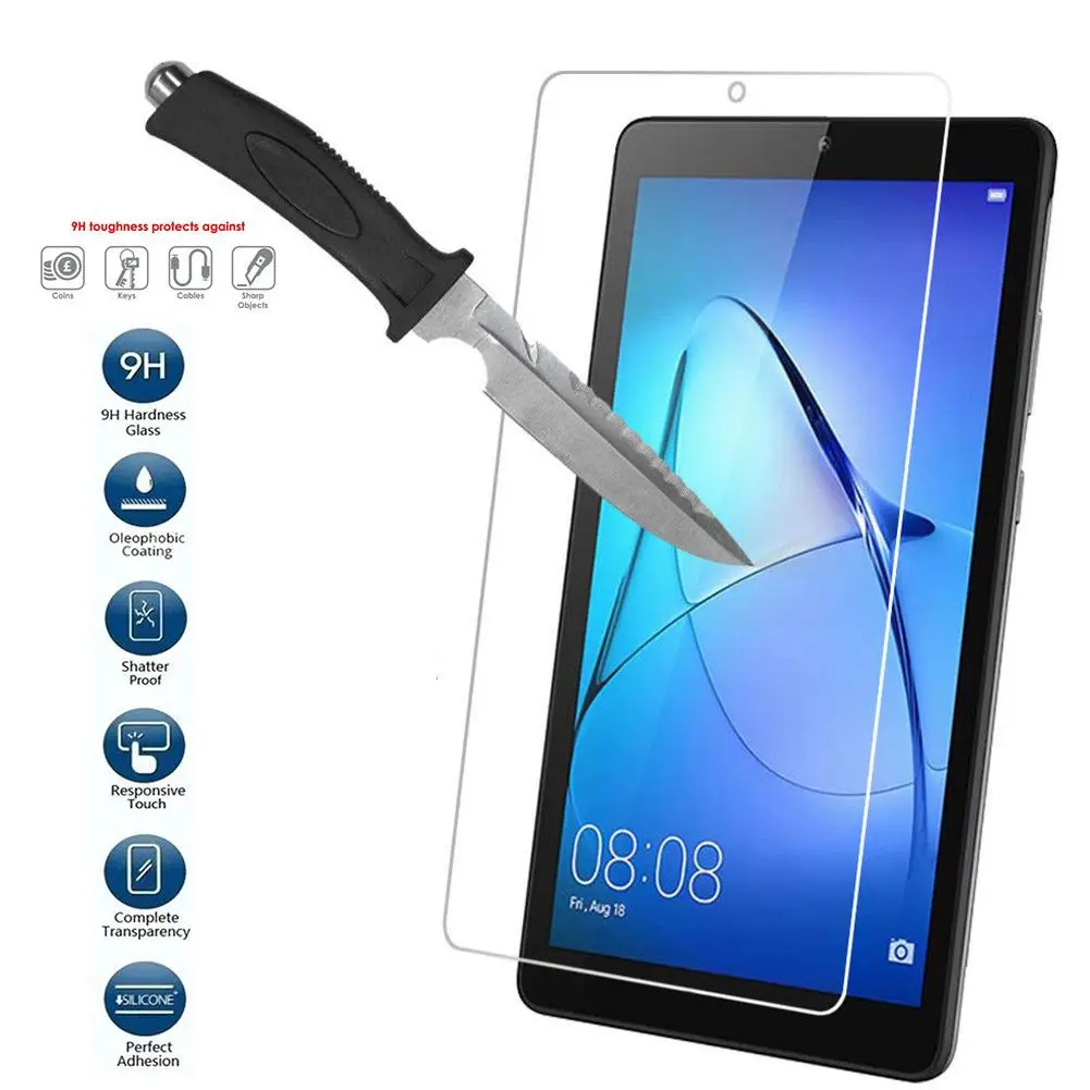 

New 1/3Pcs Full Cover Tempered Glass Screen Protector Film for Huawei MediaPad T3