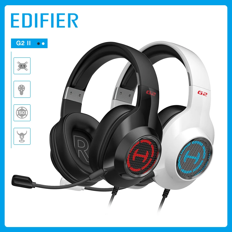 Edifier G2 II игровая гарнитура музыкальные стереонаушники проводные наушники 7 1 Virtual