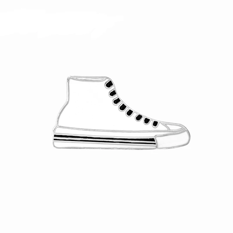 Белая шпилька для обуви металлические эмалевые шпильки и броши милая платформа