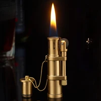 retro bronze vintage kerosene lighter grinding wheel open flame classic retro smoke accesoires regalos para hombre originales