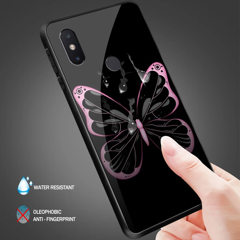 Tempered Glass Cover for Xiaomi 5X 6X 8 9 SE A1 A2 Lite Redmi Note 4X 5A 6 7 Pro Prime Hard Bumper Printing Deep Soft Coques | Мобильные