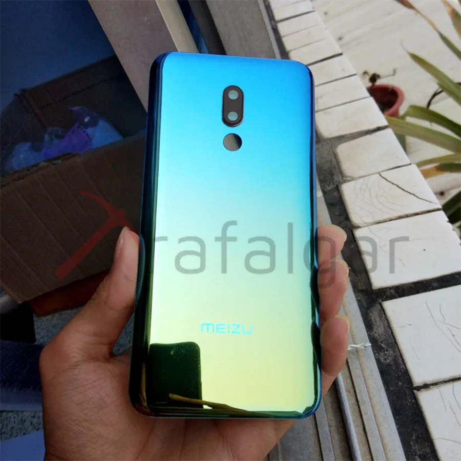 Заднее стекло для MEIZU 16 Plus крышка батареи задняя дверь Корпус чехол Задняя панель для MEIZU 16 16 крышка батареи с объективом камеры