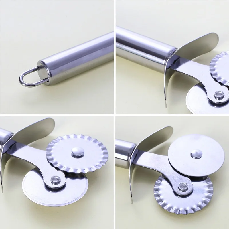 Зубная щетка с двумя головками для пиццы практичный пицца ролик Ножи гаджет нож