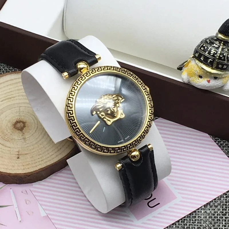 4 Leather Роскошные Брендовые женские кварцевые часы montre femme браслет из нержавеющей стали часы женские наручные часы для женщин reloj лучший рождественский подарок - Цвет: 4 Leather