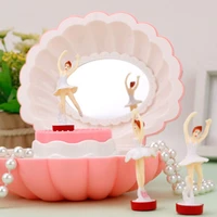 shell dancing girl melody music box with light home decoration accessories bedroom ornament nsv775
