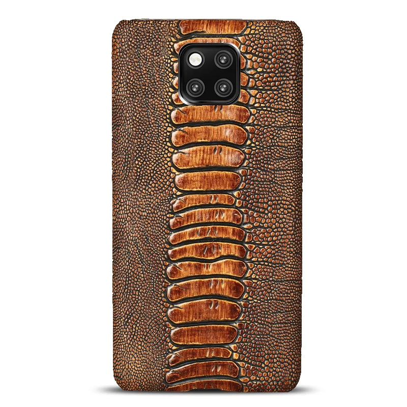 Чехлы для телефонов huawei P10 P20 P30 Lite mate 9 10 20 lite Pro Case Ostrich Foot текстурированное покрытие для Honor 8X9 10 V20 P Smart case