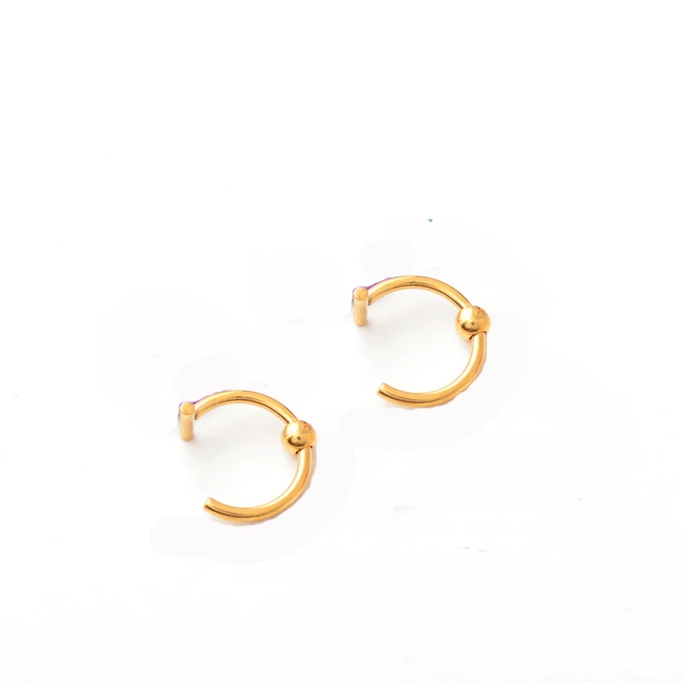 Золото/сталь цвет 10 мм Панк нержавеющая сталь человеческого тела имитация