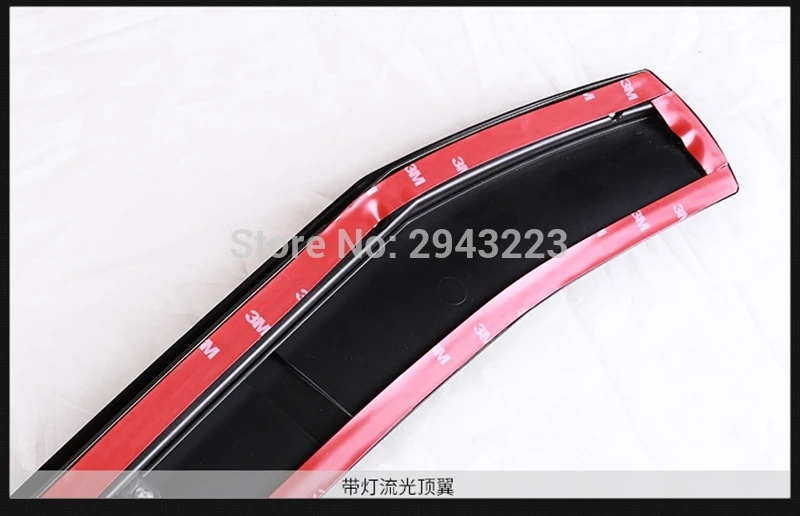 For Honda Civic Spoiler 10th ABS Plastic Gloss Black Color Rear Roof Trunk Wing Boot Rear Spoiler With Led Light