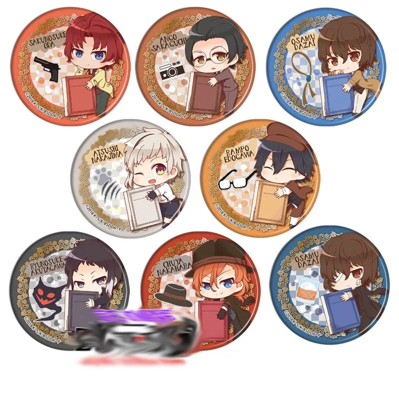 8 шт. аниме Godzilla значки на рюкзак сумки коллекции аксессуары Накаджима Ацуши