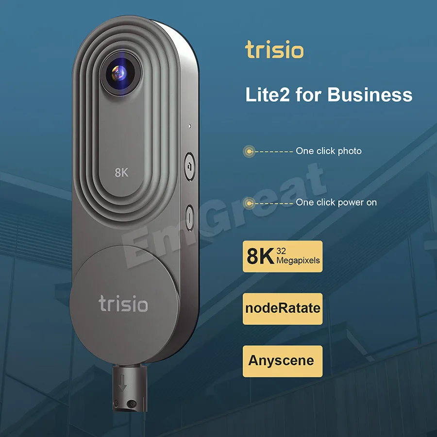 Trisio Lite 2 VR камера 8K Виртуальная туристическая NodeRotate 360 ° панорамная 32MP умный