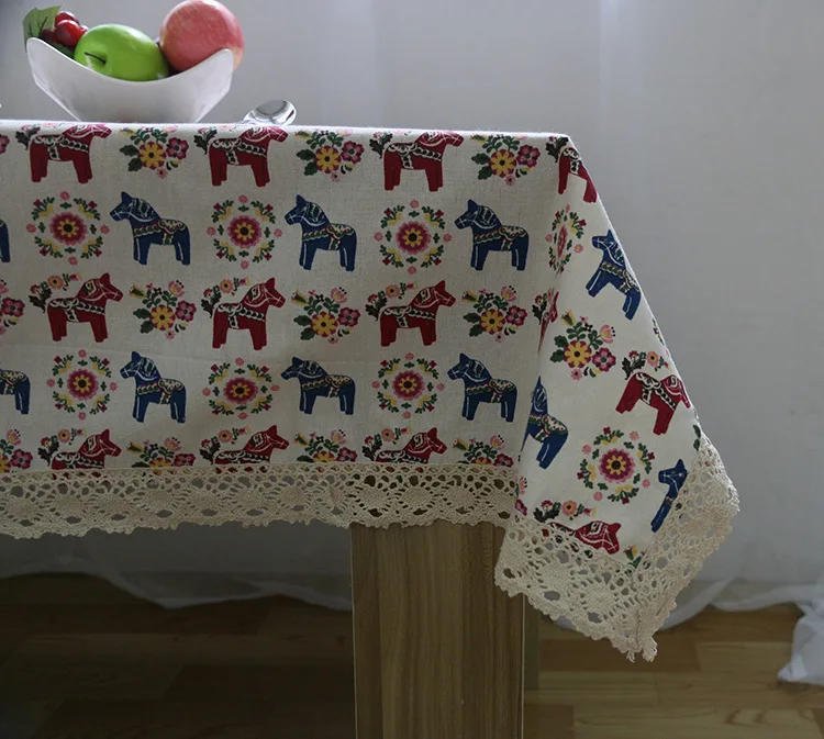 Скатерть в стиле кантри с принтом для кухни обеденного стола украшения дома