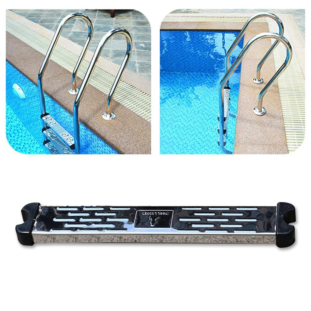 

Safety Swimming Pool Stainless Steel Replacement Ladder Pedal Rung Steps Anti Slip Pedal Durable Pool Accessories