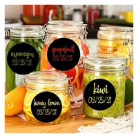 500 Blank Spice Jars Labels Chalkboard Stickers– 1.5" Round Chalkboard Waterproof & Repeatable Kitchen Pantry Labels