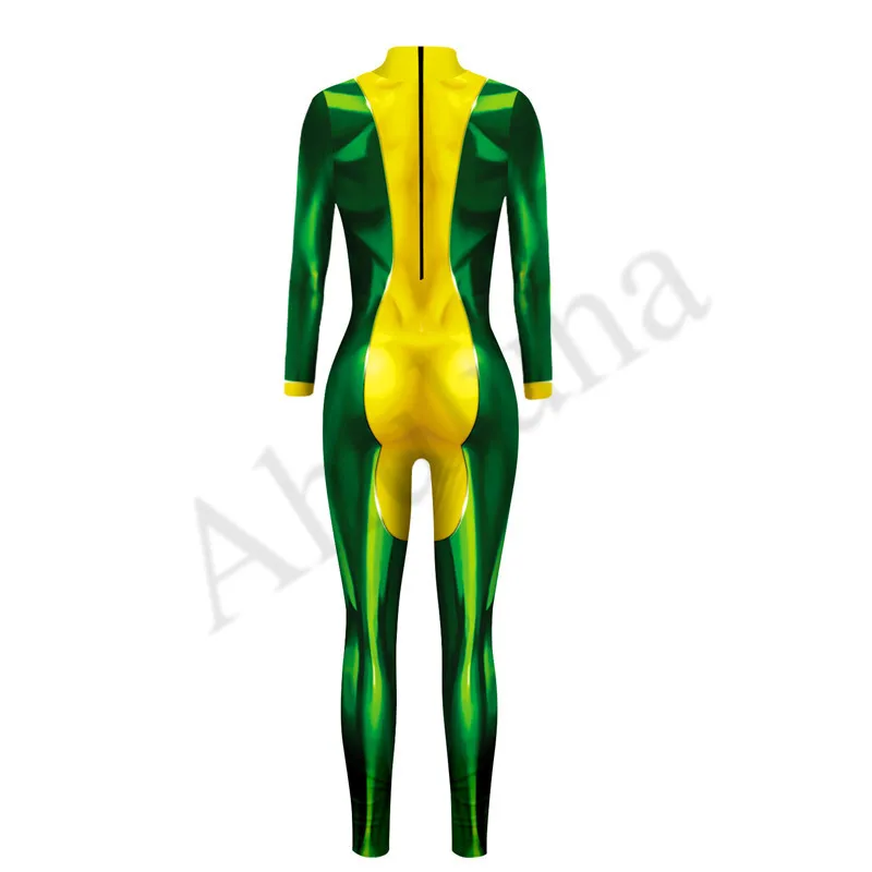 7 цветов X для мужчин Анна Marie Rogue Косплей Костюм для женщины zentai боди костюм комбинезоны для Хэллоуина вечерние C129