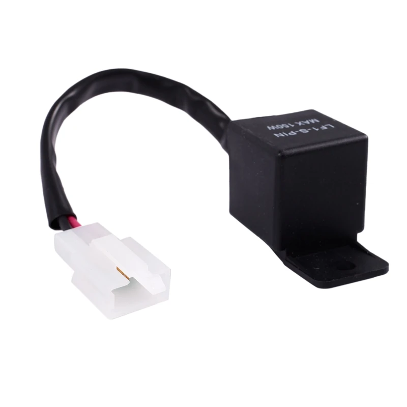 

Black Motorcycle Bike 2 Pin 12V LED Turn Indicator Light Flasher Blinker Relay Modish