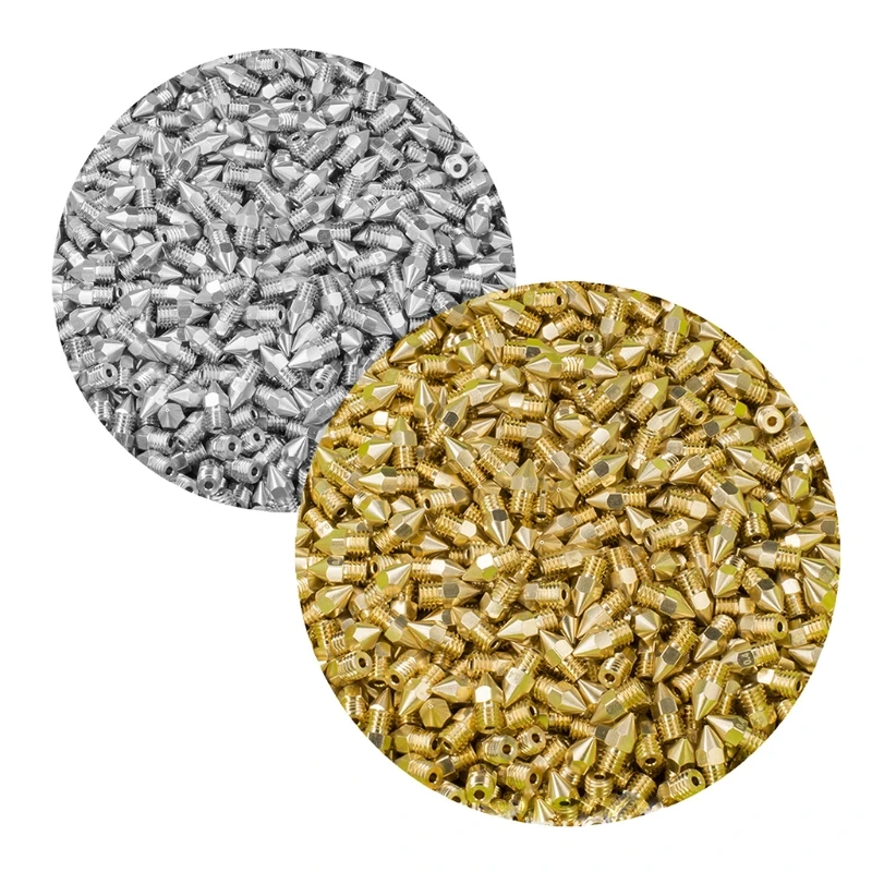 

69HA для 3D-принтеры Mk8 насадки высокого Температура острым одежда-Resistarnt латунная насадка 0,4 мм 40 Комплекты из двух предметов, комплект с ключ, д...