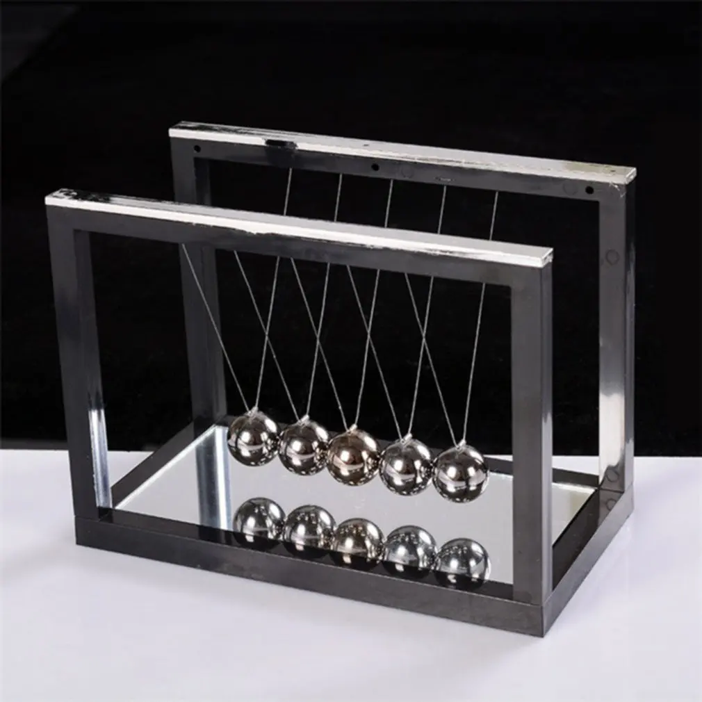 School Children Swing Pendulum Plastic Early Development Educational Desk Toy Newtons Cradle Steel Balance Physics Ball | Дом и сад